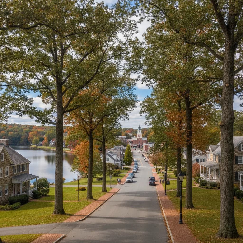View of Mountain Lakes, NJ
