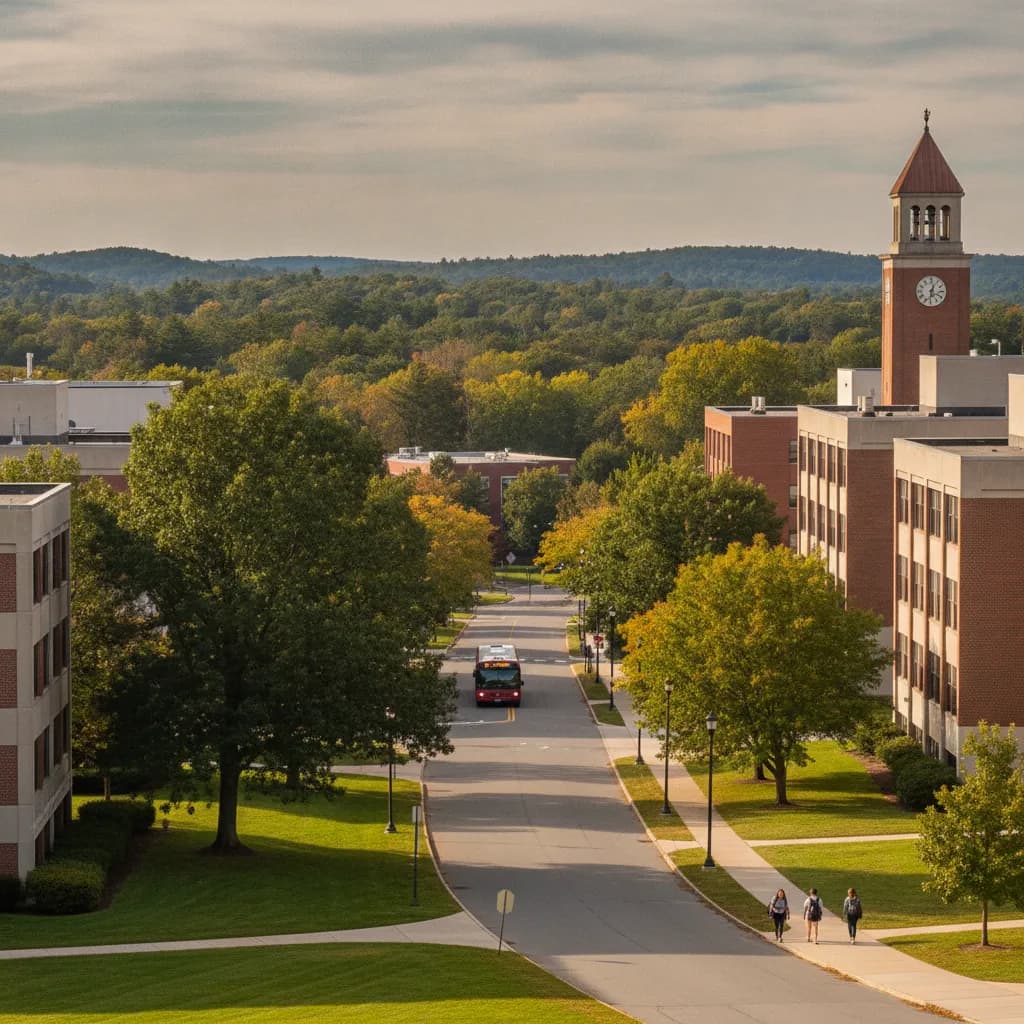 View of Rutgers University-Busch Campus, NJ