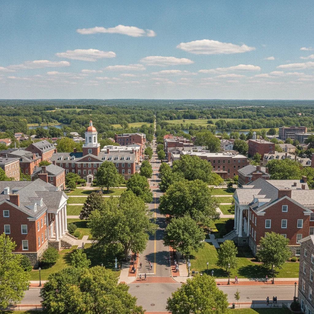 View of The College of New Jersey, NJ