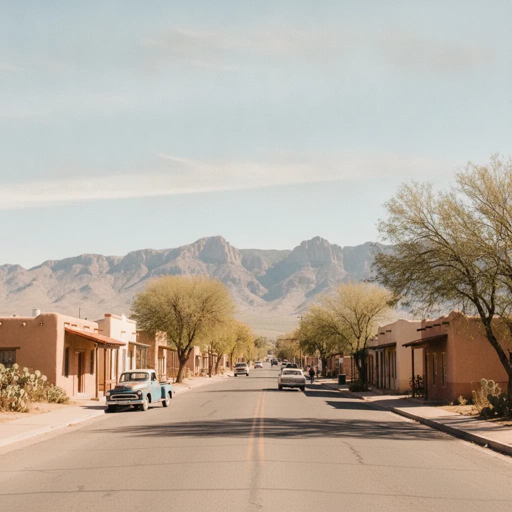 View of Anthony, NM