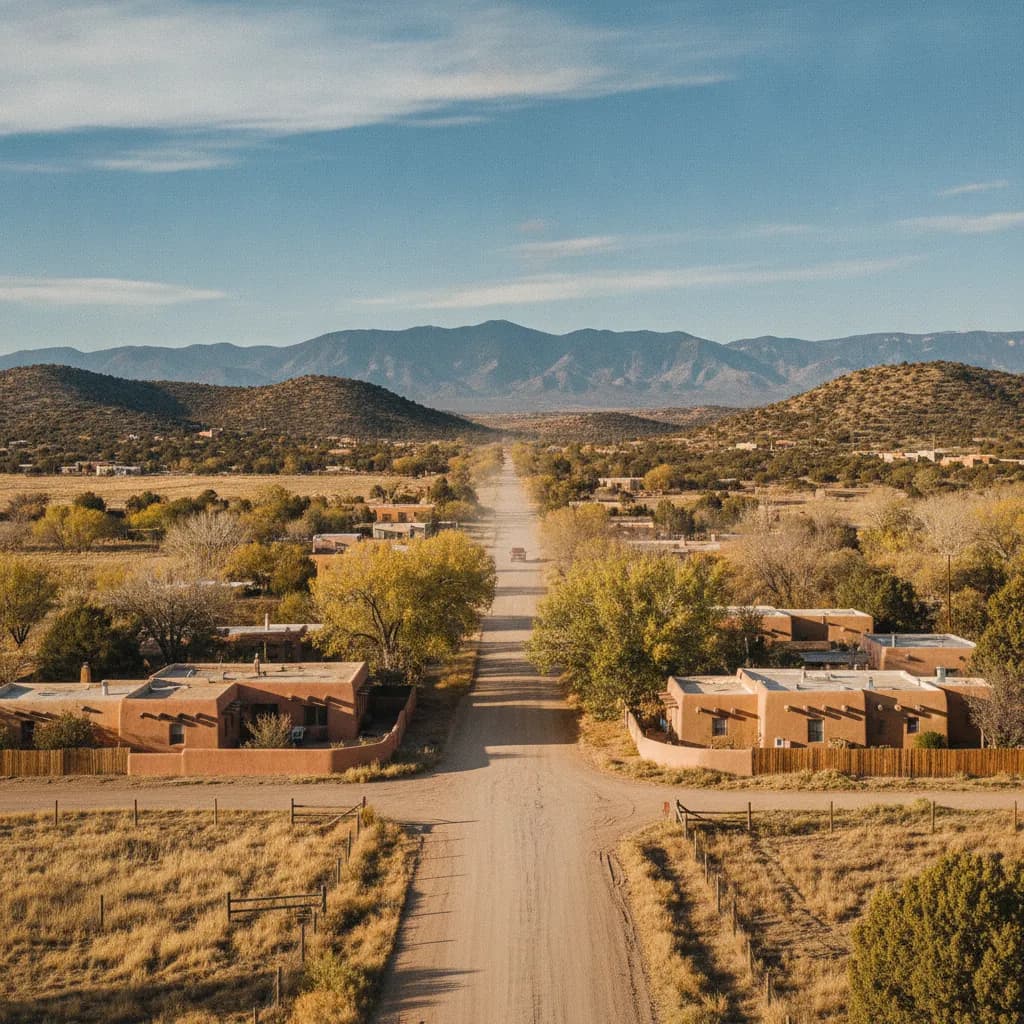 View of Corrales, NM