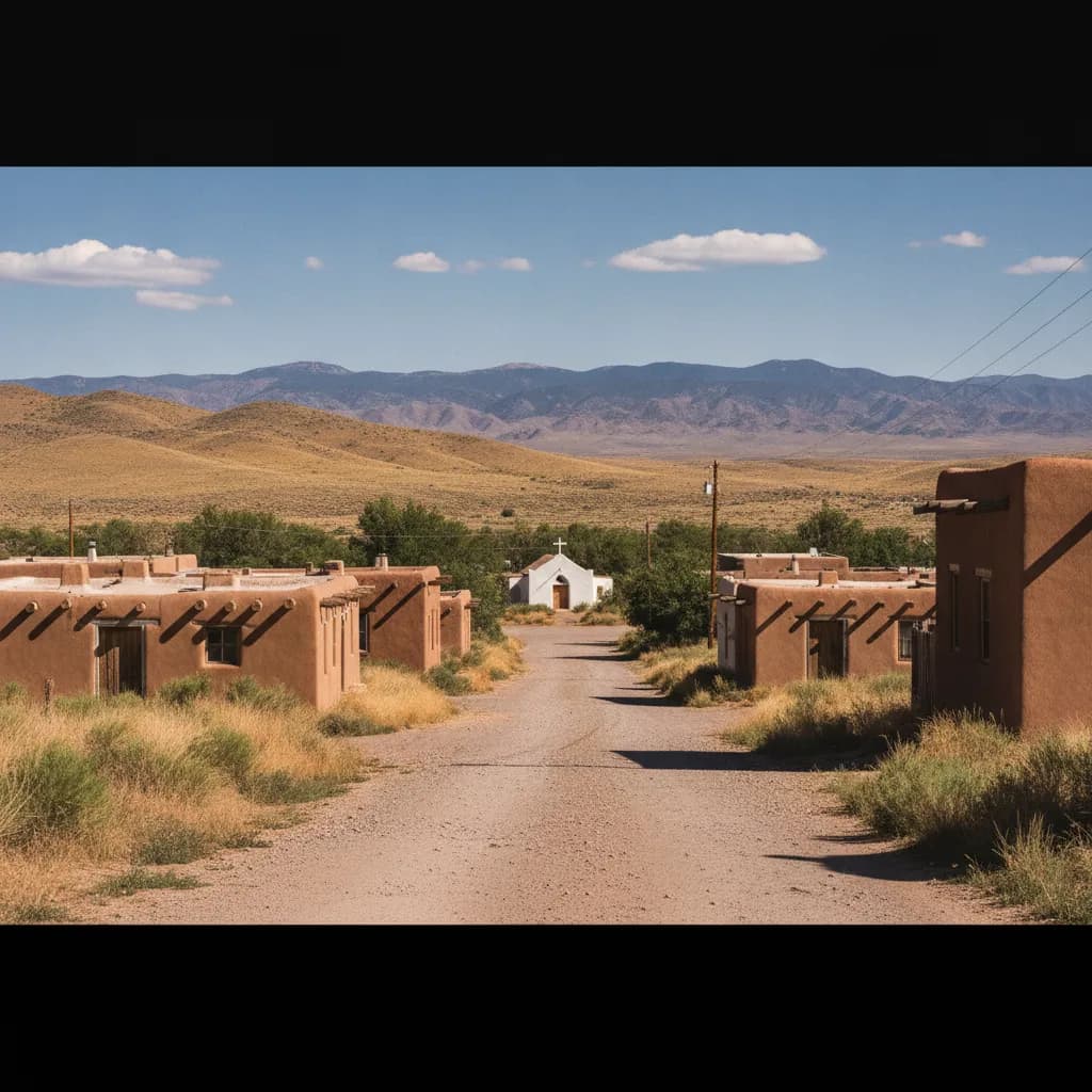 View of La Cienega, NM