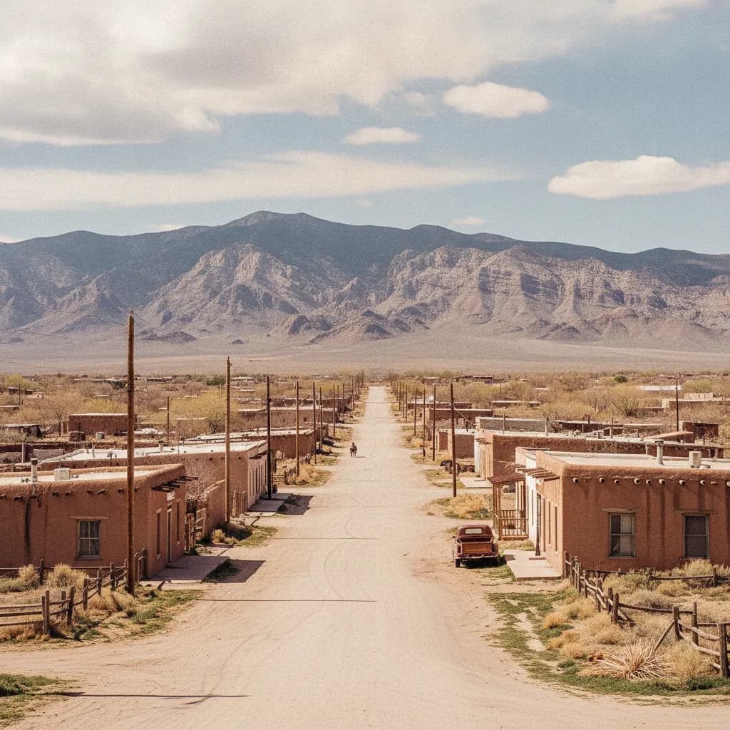 View of Los Chaves, NM