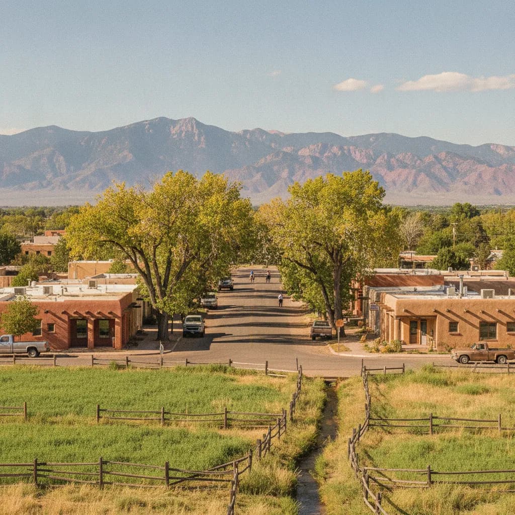View of Los Ranchos de Albuquerque, NM