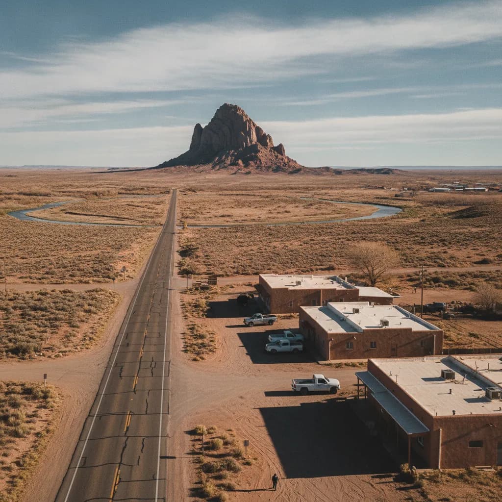 View of Shiprock, NM