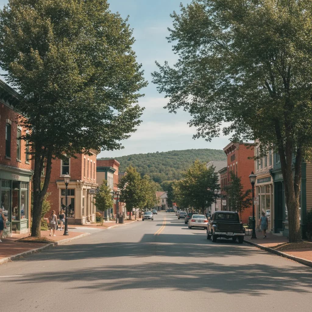 View of Ballston Spa, NY