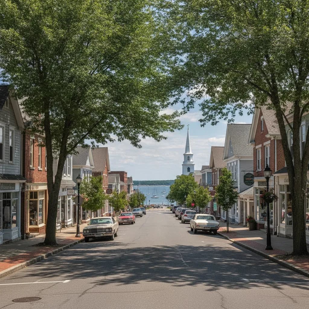 View of Bayport, NY