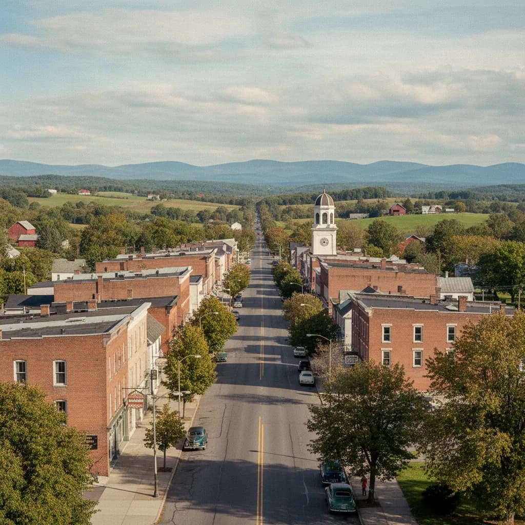 View of Canastota, NY