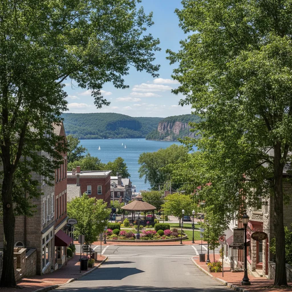 View of Croton-on-Hudson, NY