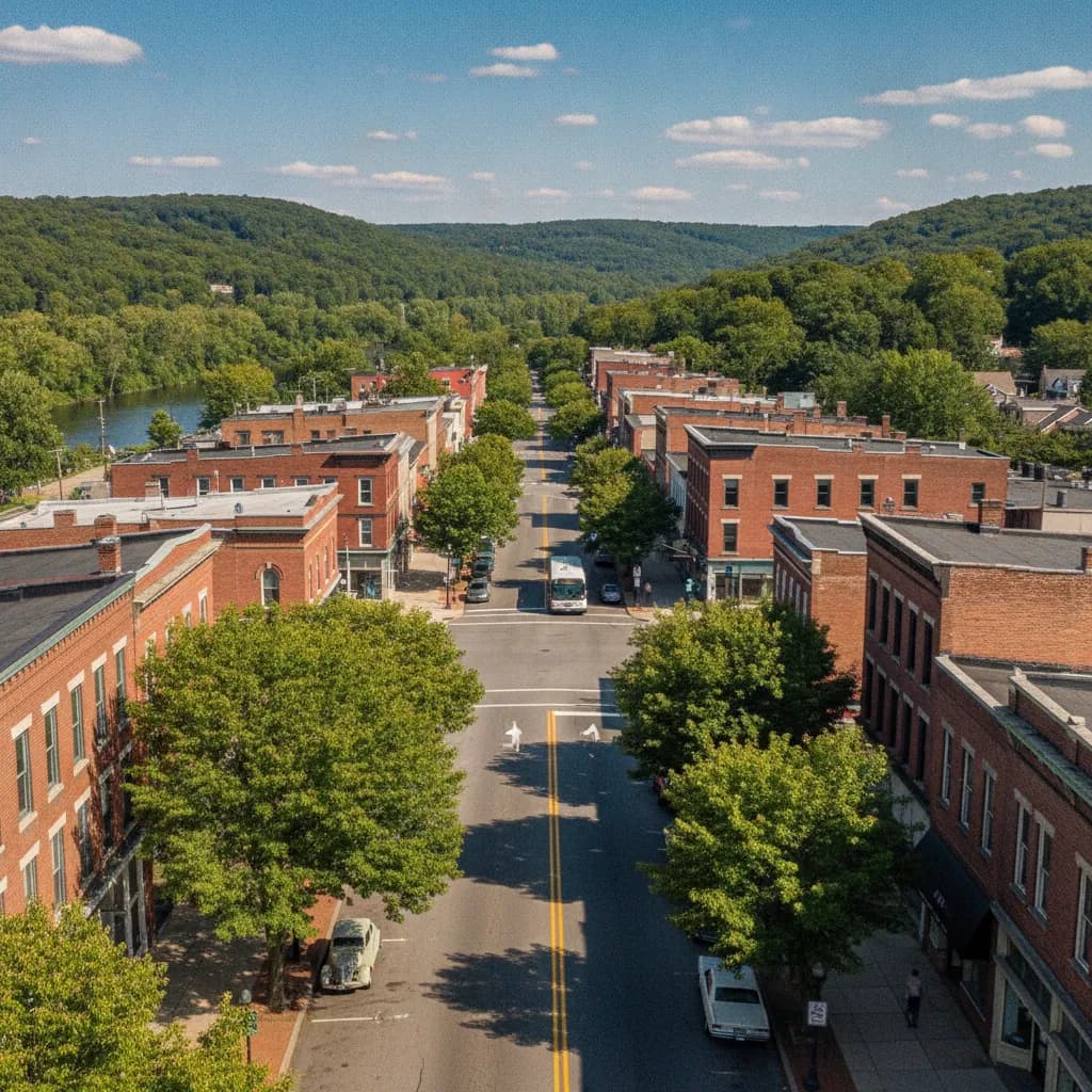 View of Endicott, NY