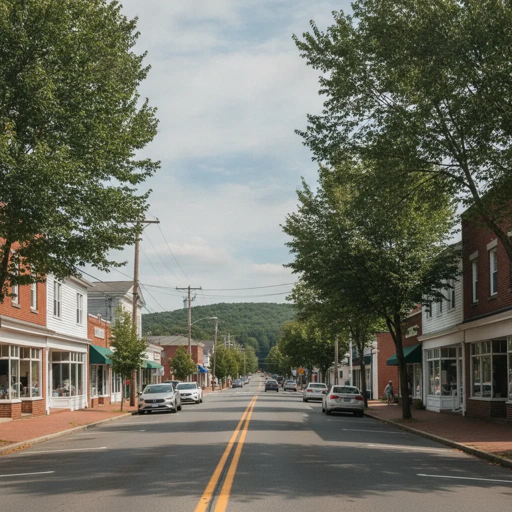 View of Flanders, NY