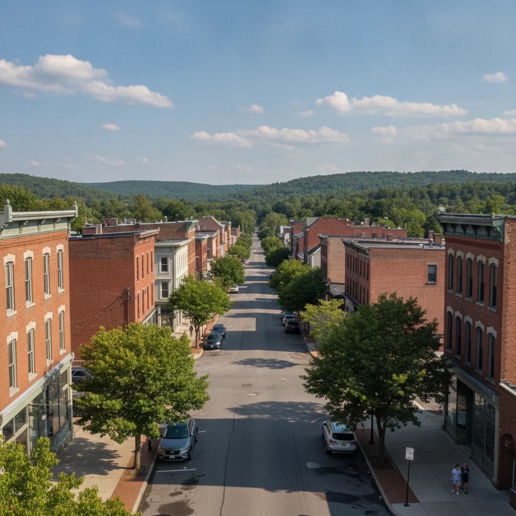 View of Gloversville, NY