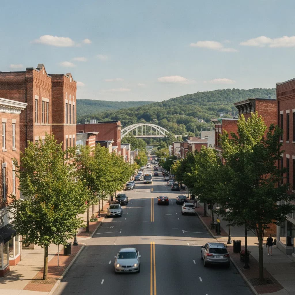 View of Johnson City, NY