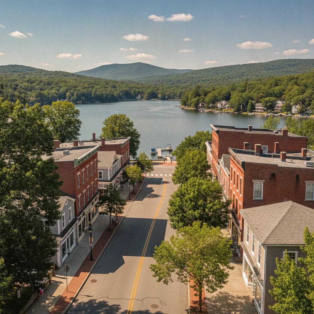 View of Lake Mohegan, NY