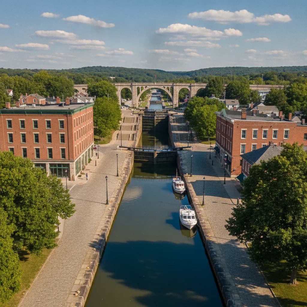 View of Lockport, NY