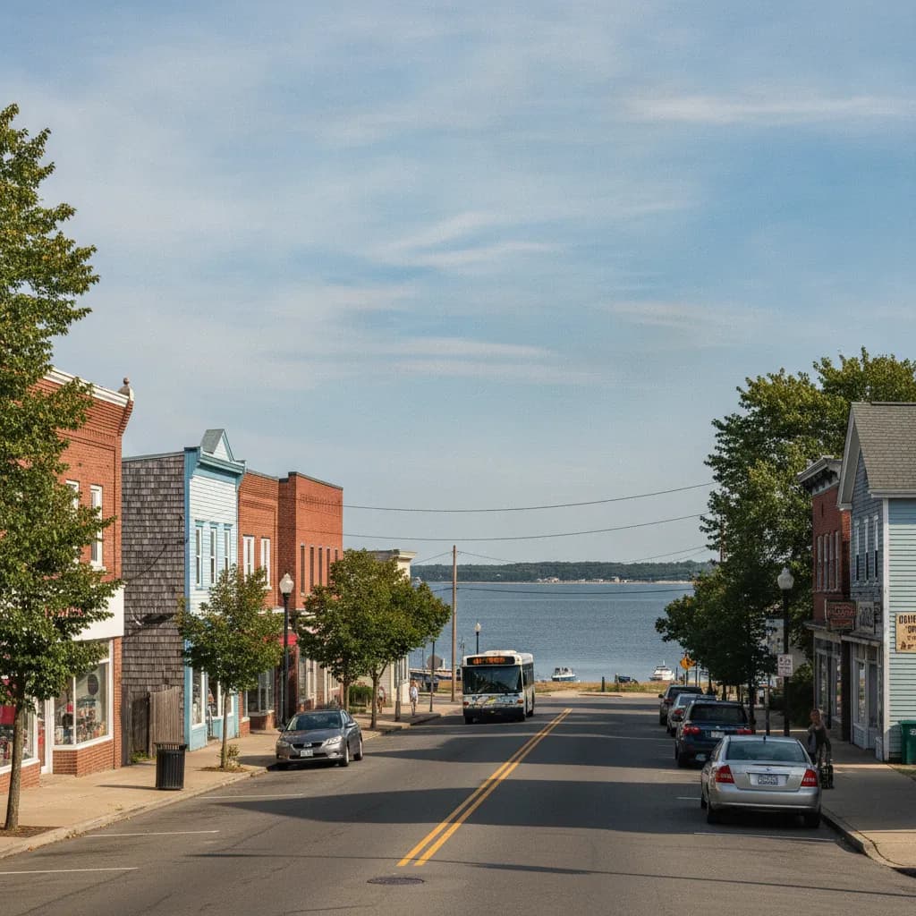 View of Mastic, NY