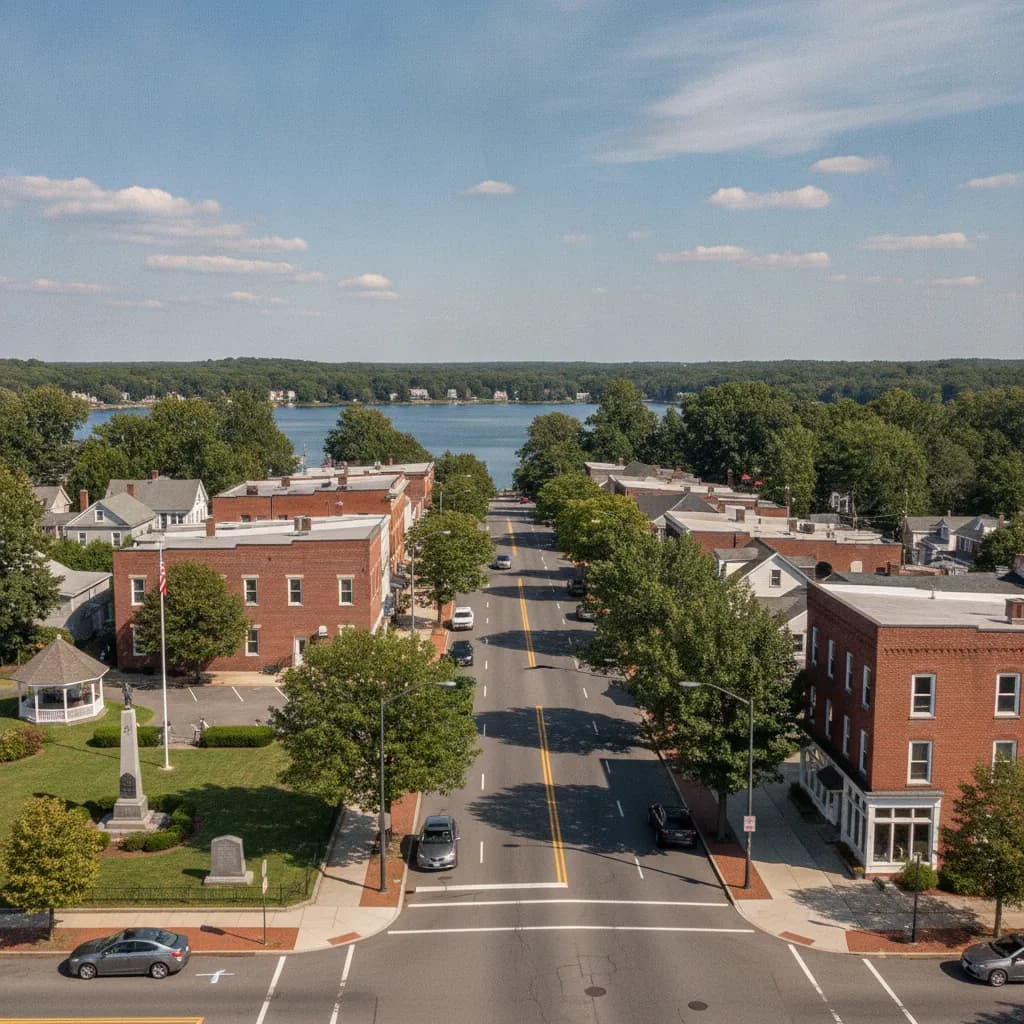 View of North Patchogue, NY