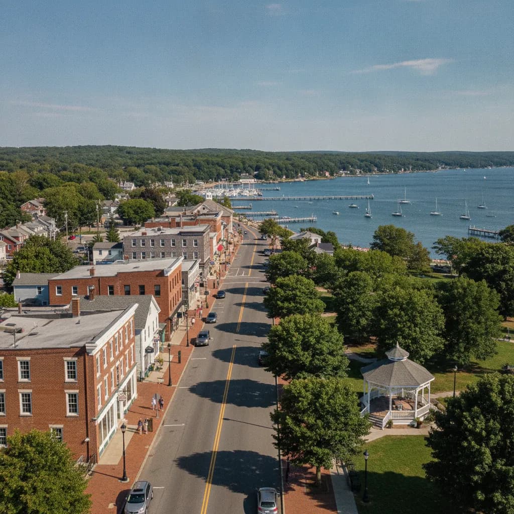 View of Northport, NY