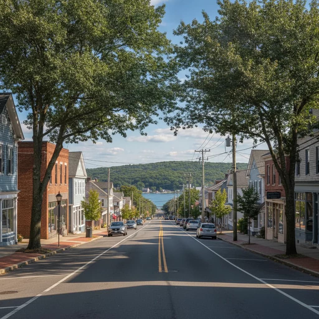 View of Oakdale, NY