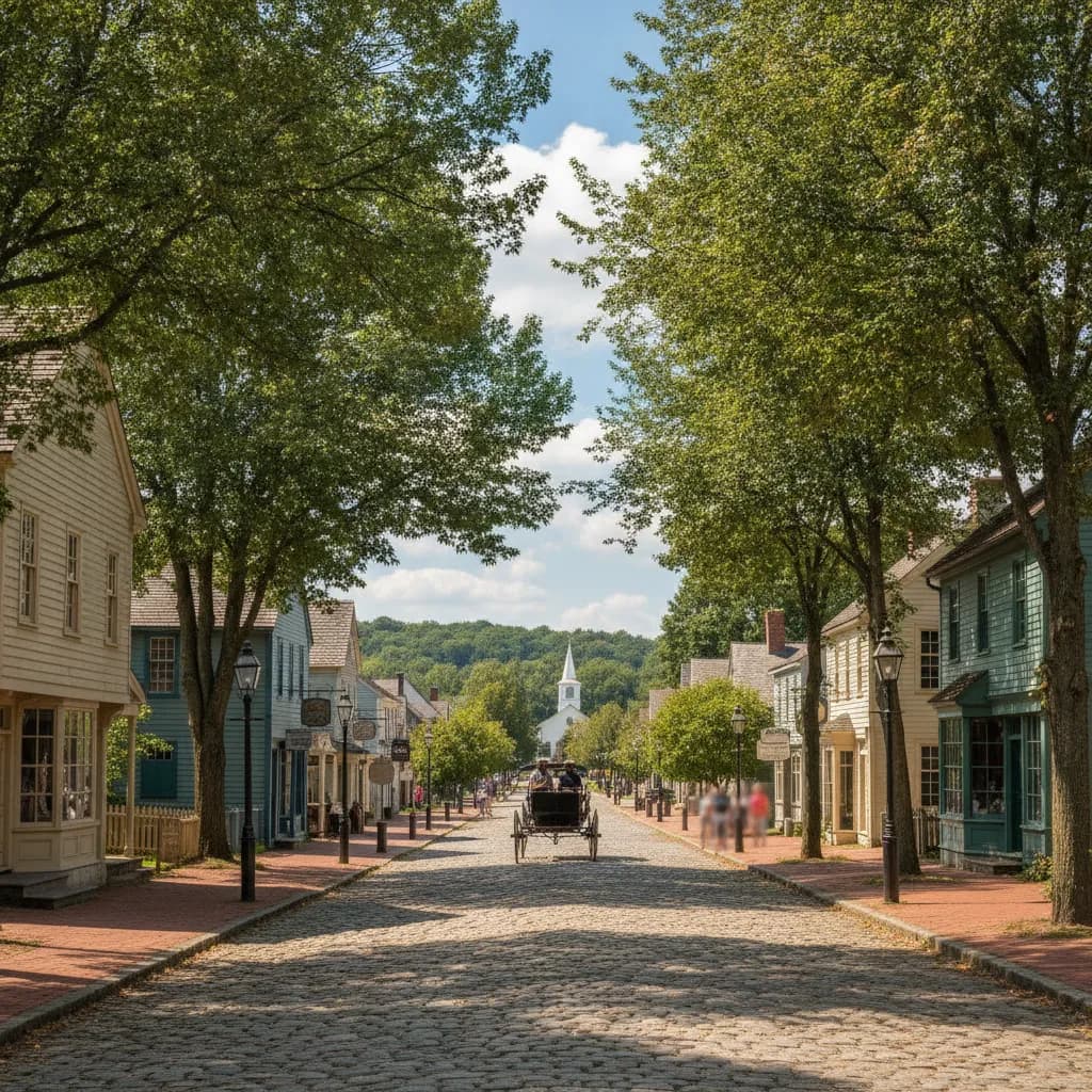 View of Old Bethpage, NY