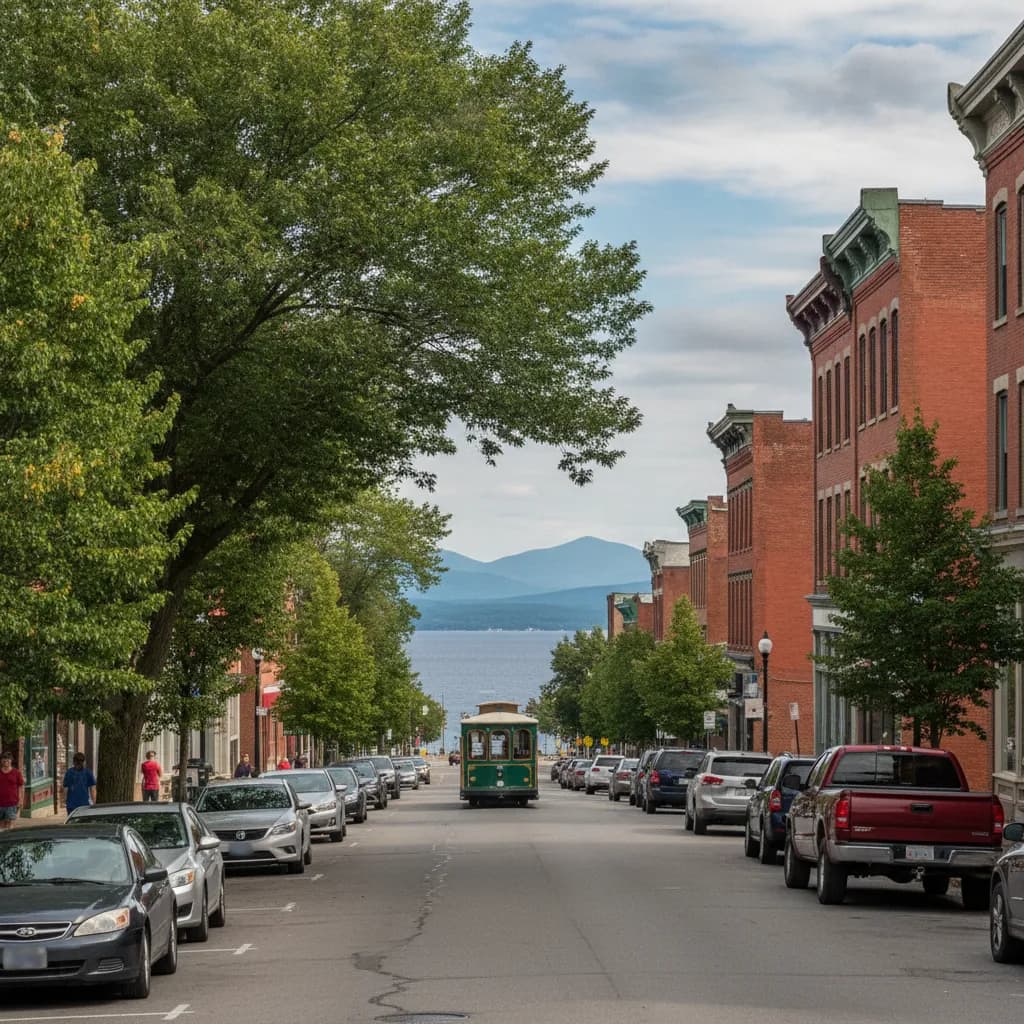 View of Plattsburgh, NY