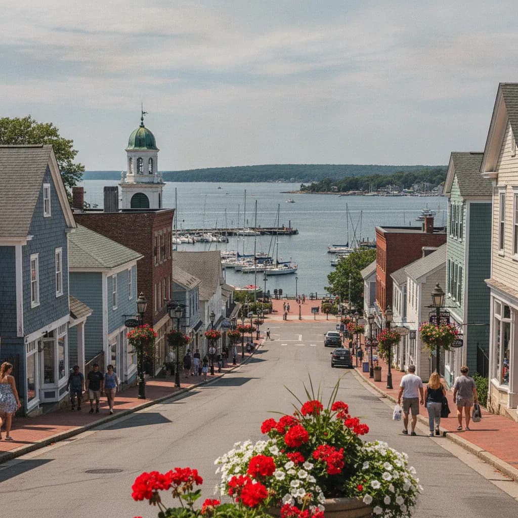 View of Port Jefferson, NY