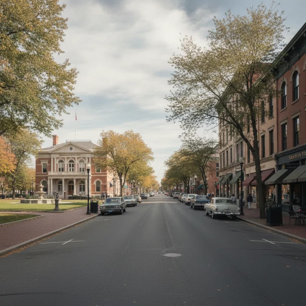 View of Saratoga Springs, NY