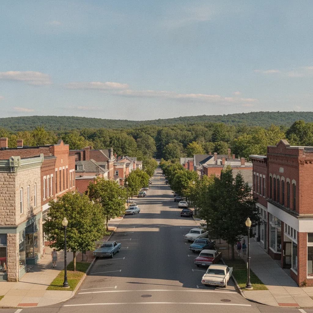 View of Sloan, NY