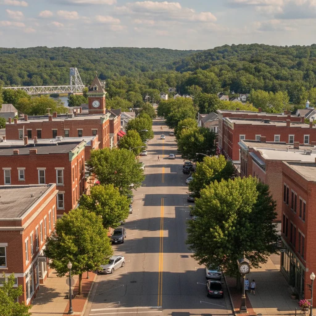 View of Ashtabula, OH