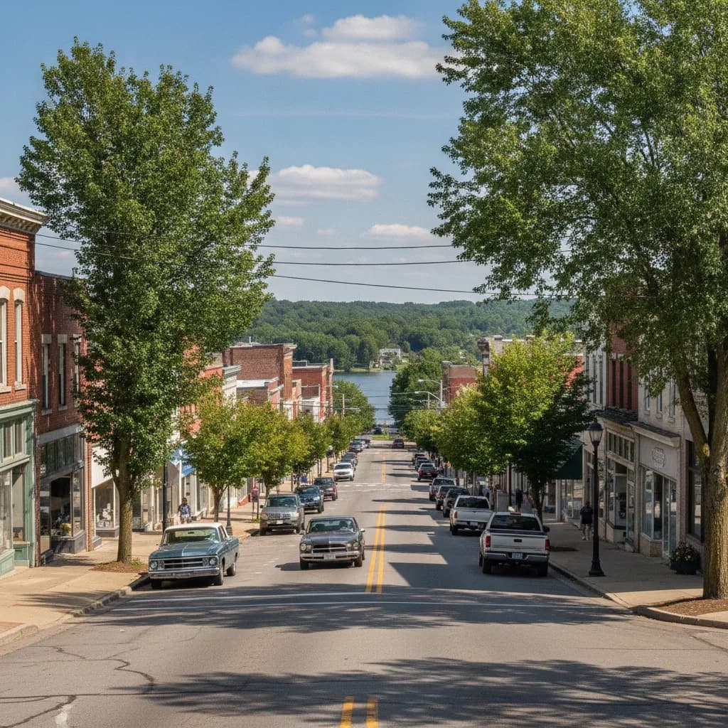 View of Barberton, OH