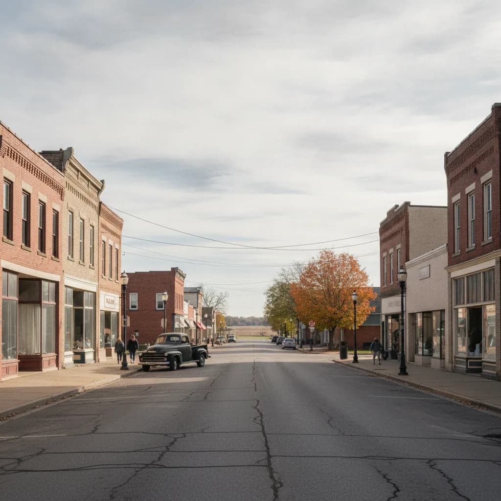 View of Blanchester, OH