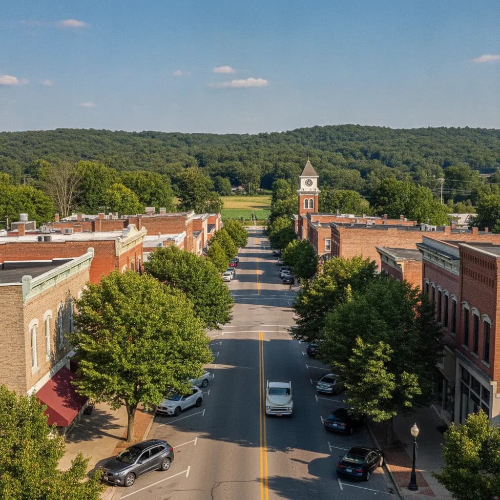 View of Circleville, OH