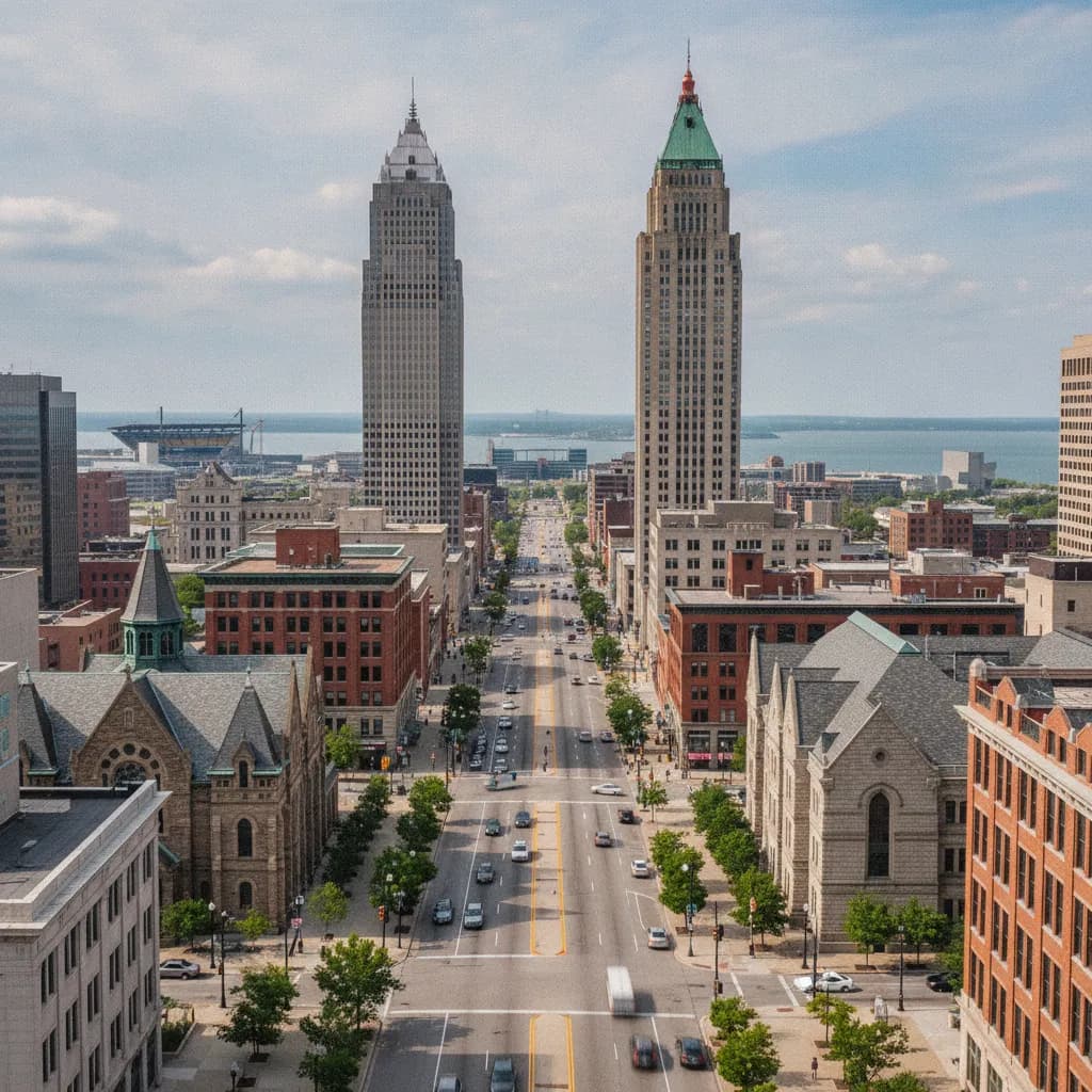 View of Cleveland, OH