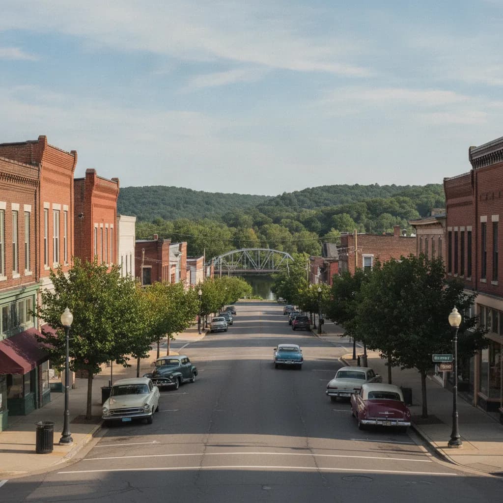 View of Coshocton, OH