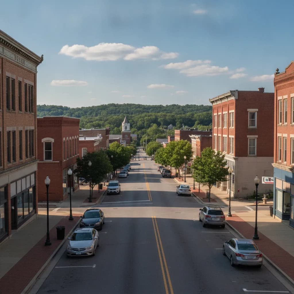 View of Mansfield, OH