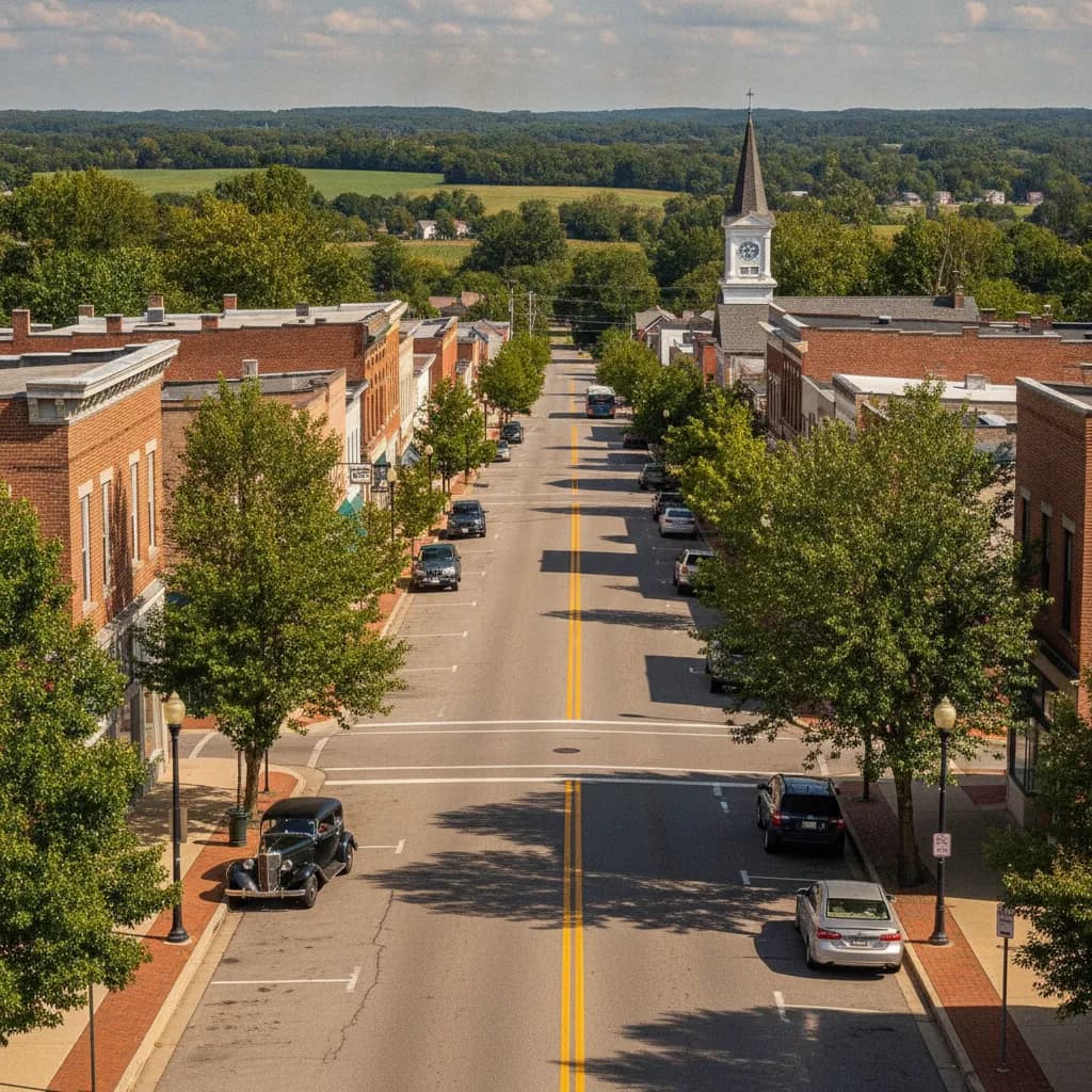 View of Marysville, OH