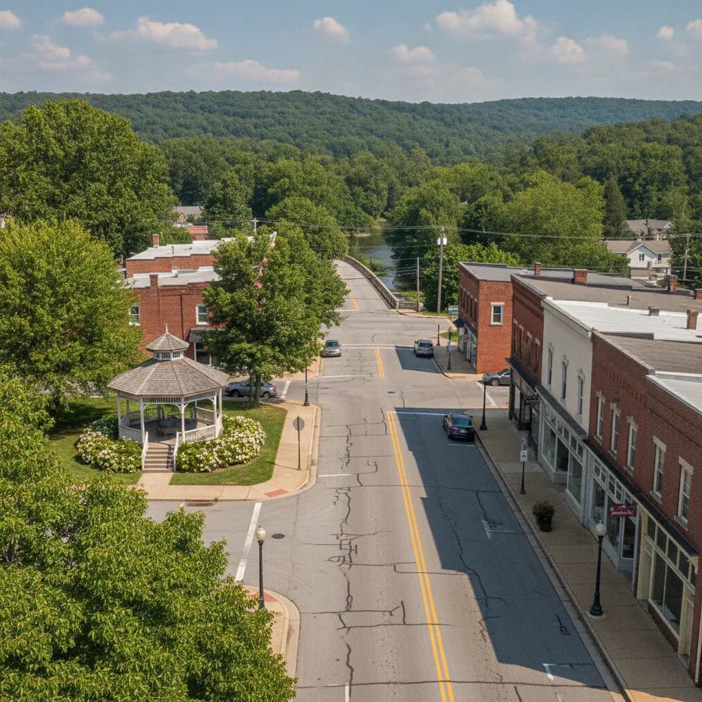 View of Munroe Falls, OH