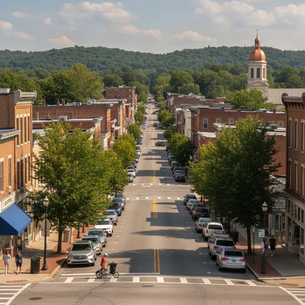View of New Philadelphia, OH