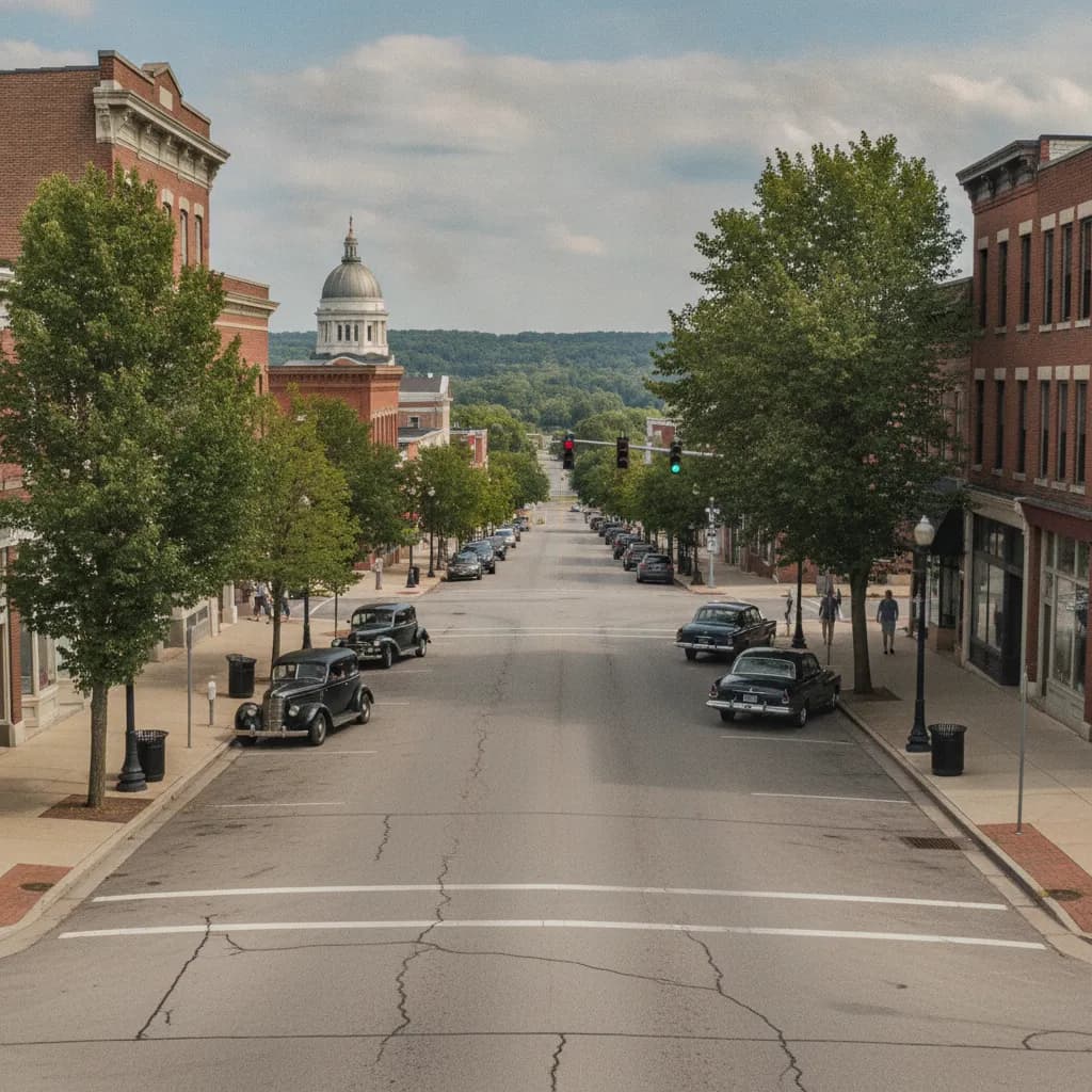 View of Painesville, OH