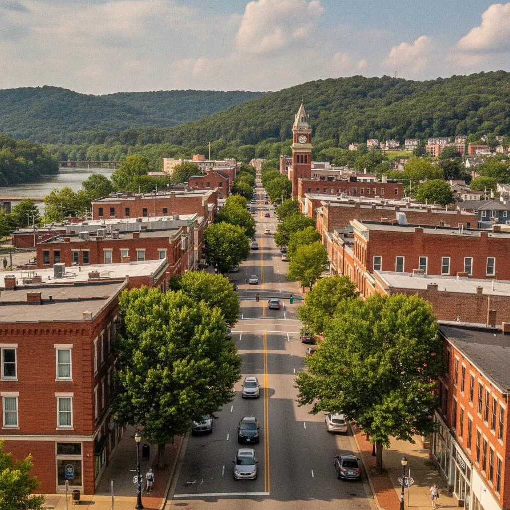 View of Portsmouth, OH
