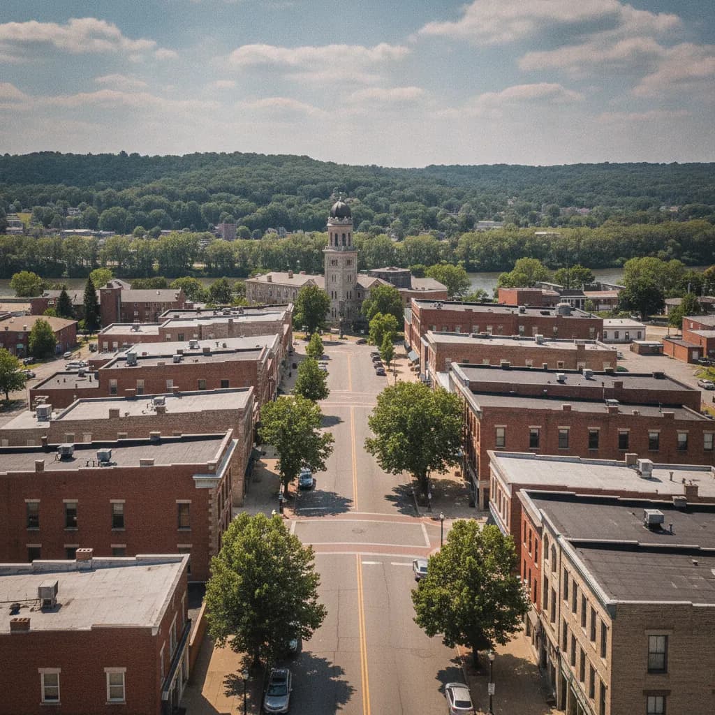View of Steubenville, OH