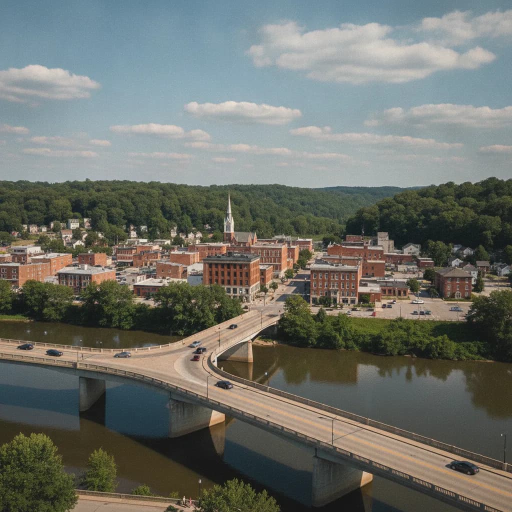 View of Zanesville, OH