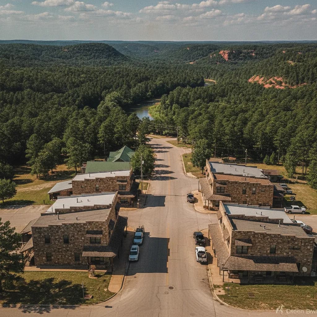 View of Broken Bow, OK