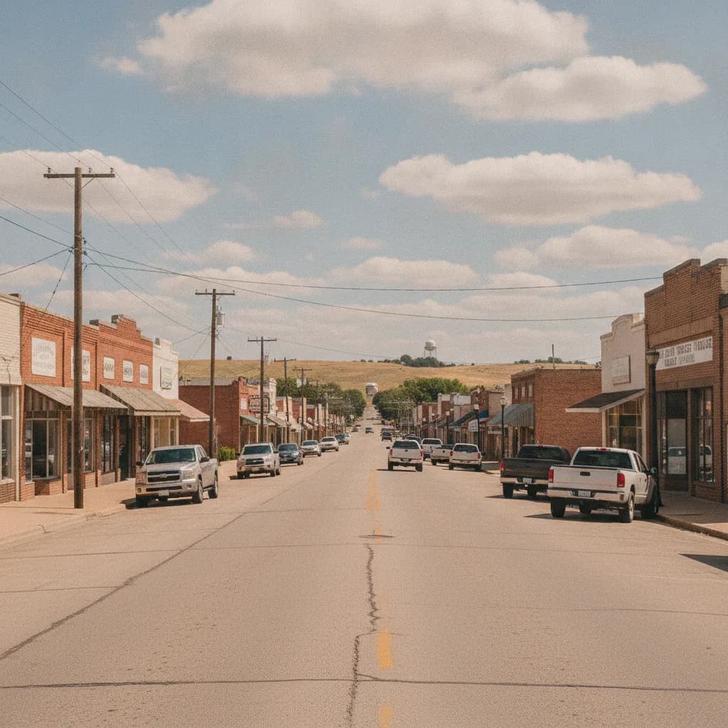 View of Mustang, OK