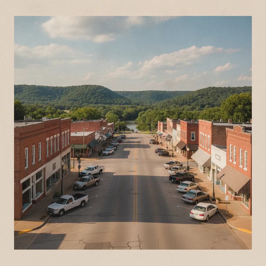 View of Poteau, OK