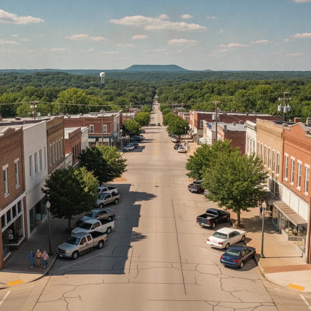 View of Sallisaw, OK