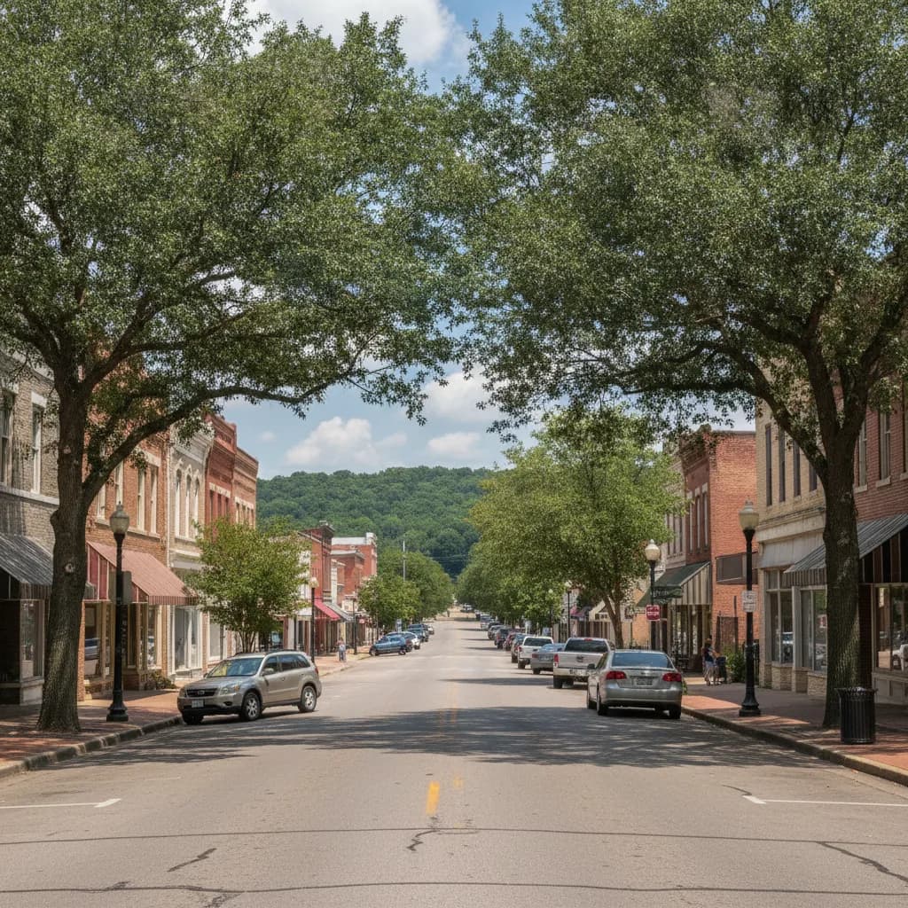 View of Tahlequah, OK