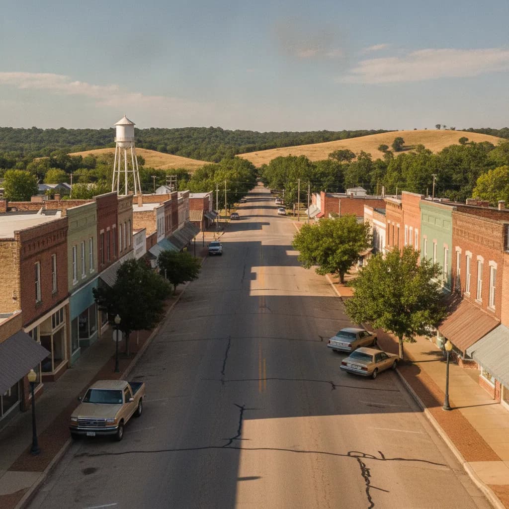 View of Tecumseh, OK