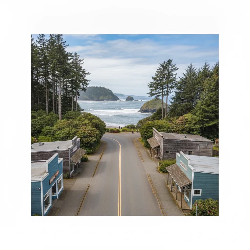 View of Brookings, OR