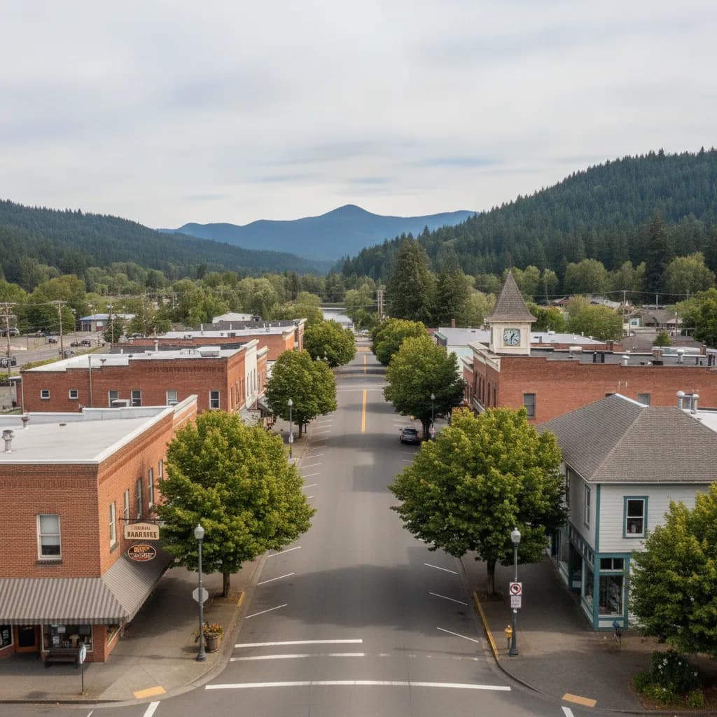 View of Cottage Grove, OR